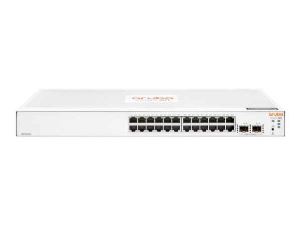 HPE Aruba Instant On 1830 24G 2SFP Switch - Switch - Smart - 24 x 10/100/1000 + 2 x Gigabit SFP - Desktop, an Rack montierbar