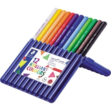 STAEDTLER Farbstift ergo soft jumbo 158 SB12 4mm sortiert 12 St./Pack.