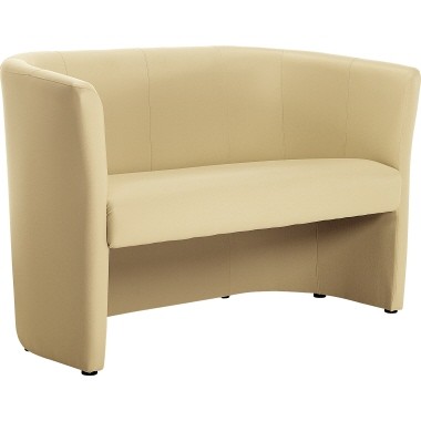 Sofa Kunstleder 1.275x765x615mm beige