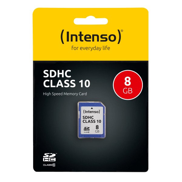 Intenso Class 10 - Flash-Speicherkarte - 8 GB - Class 10 - SDHC