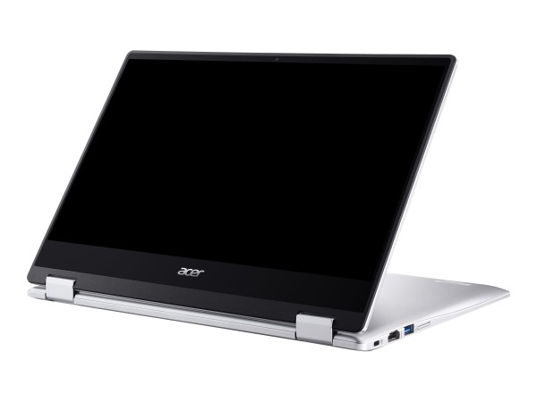 Acer Chromebook Spin 314 CP314-1HN - Flip-Design - Intel Celeron N4500 / 1.1 GHz - Chrome OS - UHD Graphics - 8 GB RAM - 64 GB eMMC - 35.6 cm (14") IPS Touchscreen 1920 x 1080 (Full HD) - Wi-Fi 6 - Reines Silber - kbd: Deutsch