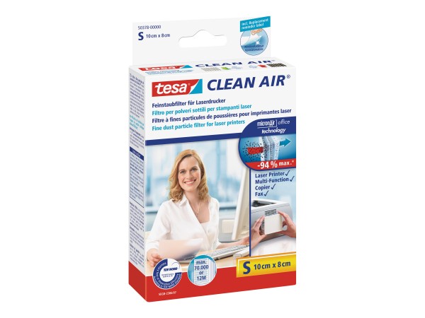 tesa Clean Air Small - Feinstaubfilter für Drucker