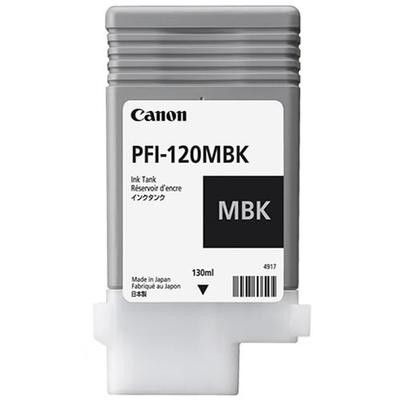 Canon PFI-120 MBK - 130 ml - mattschwarz - original - Tintenbehälter - für imagePROGRAF GP-200, GP-300, TM-200, TM-205, TM-300, TM-305