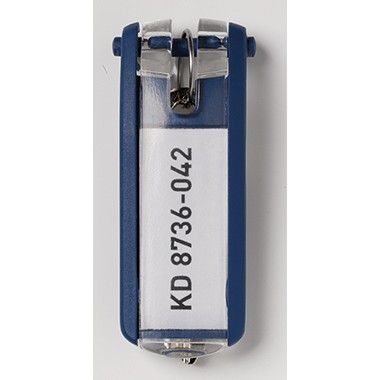 DURABLE Schlüsselanhänger KEY CLIP 195707 blau 6 St./Pack.