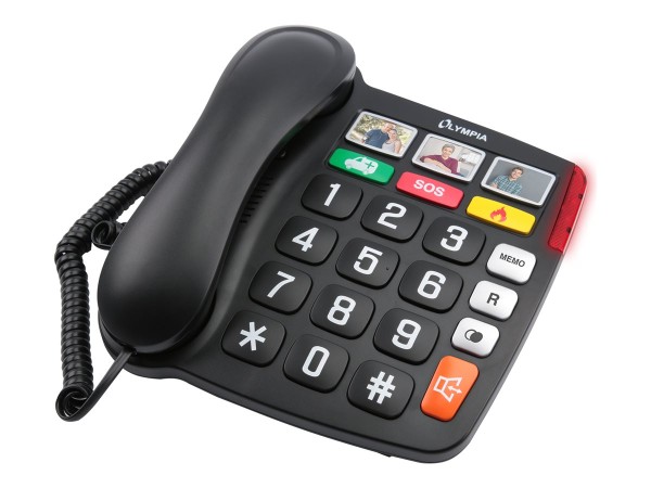 OLYMPIA 4500 - Telefon mit Schnur - Schwarz