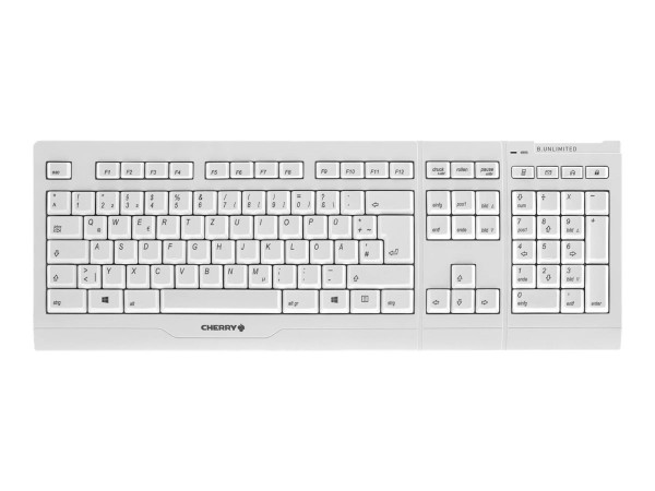 CHERRY B.UNLIMITED 3.0 - Tastatur-und-Maus-Set - kabellos - 2.4 GHz - Deutsch - Tastenschalter: CHERRY SX - Pale Gray