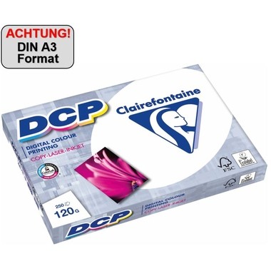 Clairefontaine Farblaserpapier DCP 1845C DIN A3 120g ws 250 Bl./Pack.