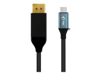 i-Tec - DisplayPort-Kabel - 24 pin USB-C (M) zu DisplayPort (M) - Thunderbolt 3 - 2 m - 4K Unterstützung
