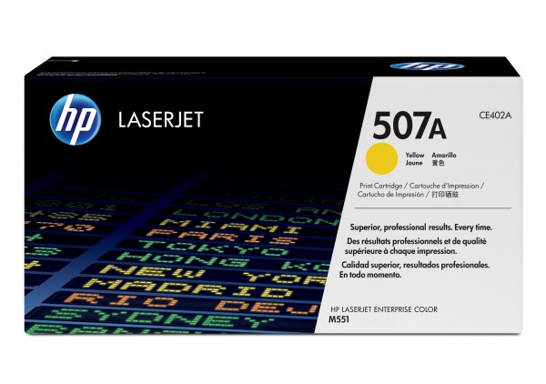 HP 507A - Gelb - original - LaserJet - Tonerpatrone (CE402A) - für Color LaserJet Enterprise MFP M575; LaserJet Pro MFP M570