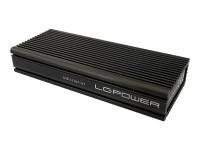 LC Power LC-M2-C-NVME-2X2 - Speichergehäuse - M.2 - M.2 NVMe Card - USB 3.2 (Gen 2x2) - Schwarz