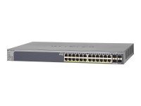 NETGEAR Smart GS728TP - V2 - Switch - L3 - Smart - 24 x 10/100/1000 (PoE+) + 4 x Gigabit SFP - an Rack montierbar - PoE+ (190 W)