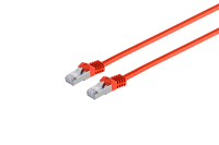 exertis Connect - Patch-Kabel - RJ-45 (M) zu RJ-45 (M) - 3 m - SFTP, PiMF - CAT 6a - halogenfrei, geformt, ohne Haken, verseilt - Rot