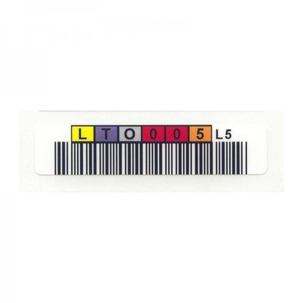 Barcodelabel für LTO5 horizontal L5 Identifier 1705-00