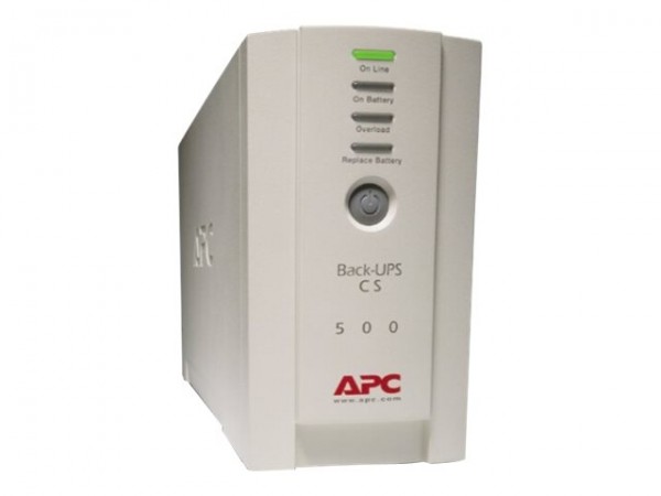 APC Back-UPS CS 500 - USV - Wechselstrom 230 V - 300 Watt - 500 VA - RS-232, USB - Ausgangsanschlüsse: 4 - beige