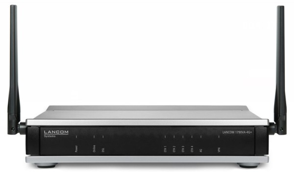 LANCOM 1790-4G+ - Router - WWAN - 3-Port-Switch - GigE - WAN-Ports: 4 - 3G, 4G - wandmontierbar