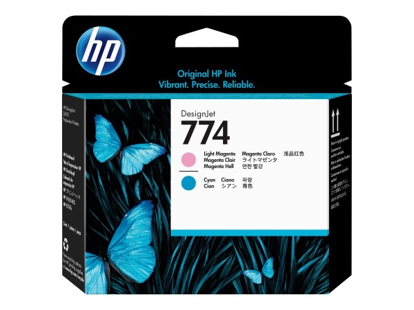 HP 774 - Hellmagentafarben, hell Cyan - Druckkopf - für DesignJet Z6610 Production, Z6810 Production