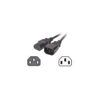 EFB-Elektronik - Stromkabel - IEC 60320 C14 zu IEC 60320 C13 - 3 m - Schwarz