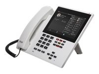 Auerswald COMfortel D-600 - VoIP-Telefon mit Rufnummernanzeige/Anklopffunktion - dreiweg Anruffunktion - SIP, RTCP, RTP, SRTP, SIPS - 6 Leitungen - weiß