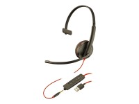 Poly Blackwire C3215 - 3200 Series - Headset - On-Ear - kabelgebunden - USB, 3,5 mm Stecker