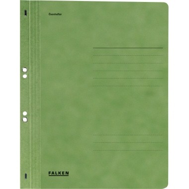 Falken Ösenhefter 80003890 DIN A4 ganzer Deckel Behördenheftung grün
