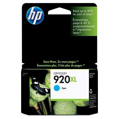 HP 920XL - Hohe Ergiebigkeit - Cyan - original - Tintenpatrone - für Officejet 6500, 6500 E709a, 6500 E709c, 6500A, 6500A E710a, 7500A