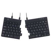 R-Go Split Ergonomische Tastatur, QWERTZ (DE), schwarz, drahtgebundenen - Tastatur - USB - QWERTZ - Deutsch - Schwarz
