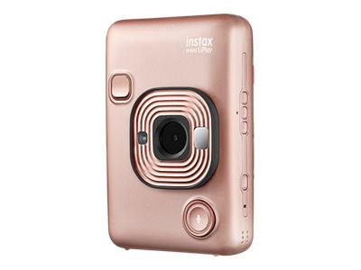 Fuji Instax Mini LiPlay - Digitalkamera - Kompaktkamera mit Fotosofortdrucker - Rotgold