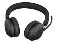 Jabra Evolve2 65 MS Stereo - Headset - On-Ear - Bluetooth - kabellos - USB-C - Geräuschisolierung - Schwarz - Zertifiziert für Microsoft Teams