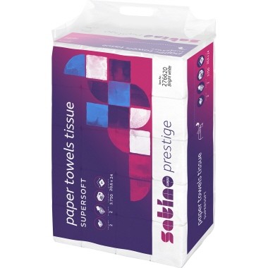Satino Papierhandtuch 276620 2lg. 20,6x24cm Z-Falz ws 25x150Bl.