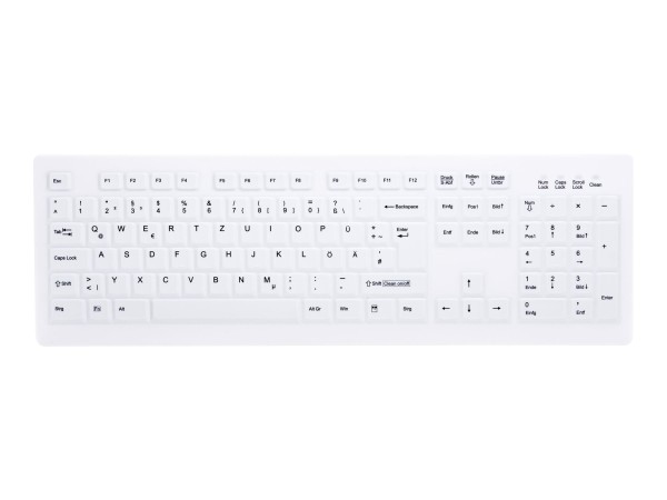 Active Key AK-C8100F - Tastatur - kabellos - 2.4 GHz - Deutsch - weiß