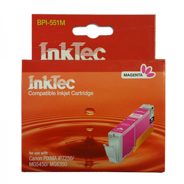 InkTec Tinte kompatibel zu Canon 6445B001 CLI-551M XL magenta 11 ml 1 Stück