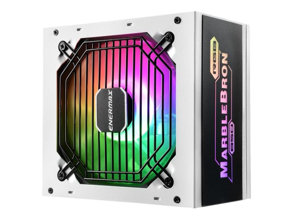Enermax MarbleBron EMB850EWT-W-RGB - Netzteil (intern) - ATX12V 2.3/ EPS12V - 80 PLUS Bronze - Wechselstrom 100-240 V - 850 Watt - aktive PFC - weiß