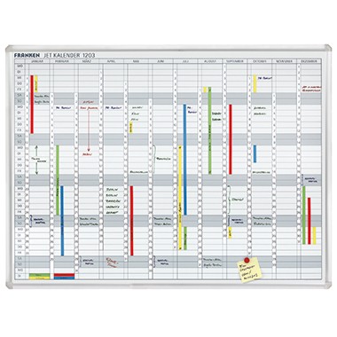 Franken Jahresplaner JetKalender JK1203 120x90cm 12Monate weiß