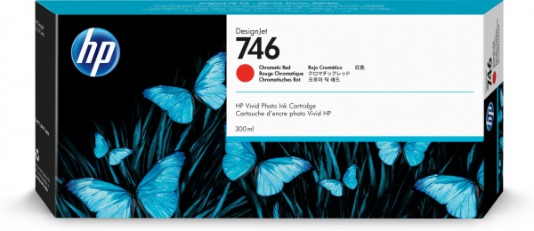 HP 746 - 300 ml - Chromatic Red - Original - DesignJet - Tintenpatrone - für DesignJet HD Pro MFP, Z6, Z6dr, Z9+, Z9+dr