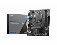 MSI PRO H610M-E DDR4 - Motherboard - micro ATX - LGA1700-Sockel - H610 Chipsatz - USB 3.2 Gen 1 - Gigabit LAN - Onboard-Grafik (CPU erforderlich) - HD Audio (8-Kanal)