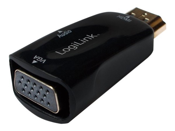 LogiLink - Videokonverter - HDMI - VGA - Schwarz