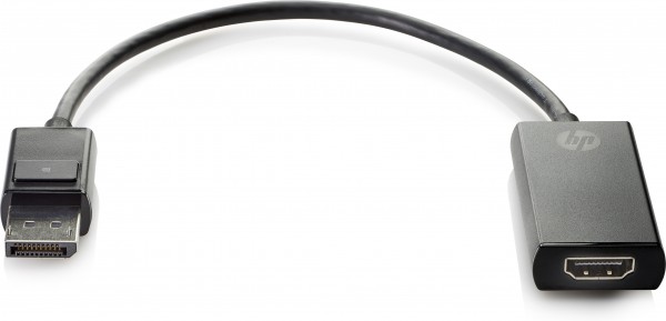 HP Videokabel-Adapter DisplayPort (M) bis HDMI (W) 4K Unterstützung - Schwarz - 2JA63AA