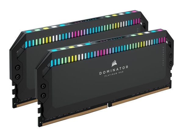 CORSAIR Dominator Platinum RGB - DDR5 - Kit - 64 GB: 2 x 32 GB - DIMM 288-PIN - 5600 MHz / PC5-44800 - CL40 - 1.25 V - Schwarz