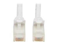 Tripp Lite Safe-IT Cat6a 10G Certified Snagless Antibacterial UTP Ethernet Cable (RJ45 M/M), White, 7 ft. - Netzwerkkabel - RJ-45 (M) zu RJ-45 (M) - 2.1 m - 6.2 mm - UTP - CAT 6a - ohne Haken, verseilt - weiß