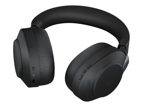 Jabra Evolve2 85 UC Stereo - Headset - ohrumschließend - Bluetooth - kabellos, kabelgebunden - aktive Rauschunterdrückung - 3,5 mm Stecker - Geräuschisolierung - Schwarz