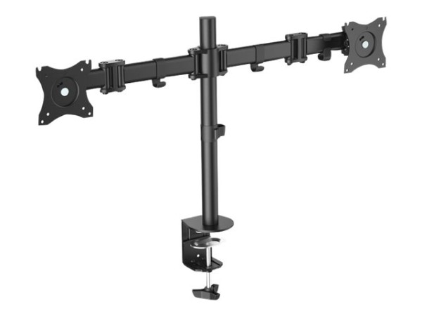 DIGITUS DA-90349 - Befestigungskit (Spannbefestigung für Tisch, 2 Monitorarme) - für 2 LCD-Displays - Bildschirmgröße: 38.1-68.6 cm (15"-27") - Schreibtisch
