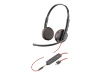 Poly Blackwire C3225 - 3200 Series - Headset - On-Ear - kabelgebunden - USB, 3,5 mm Stecker - Geräuschisolierung