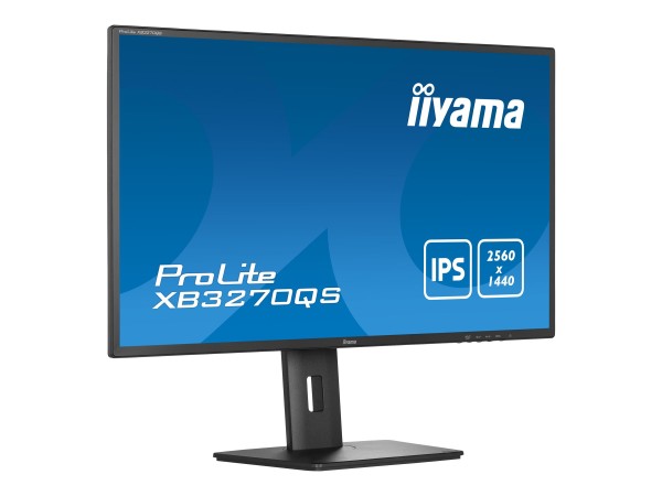 iiyama ProLite XB3270QS-B5 - LED-Monitor - 80 cm (31.5") - 2560 x 1440 WQHD @ 60 Hz - IPS - 250 cd/m² - 1200:1 - 4 ms - HDMI, DVI-D, DisplayPort - Lautsprecher - mattschwarz