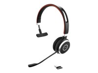 Jabra Evolve 65 SE MS Mono - Headset - On-Ear - Bluetooth - kabellos - USB - mit Ladestation - Zertifiziert für Microsoft Teams - für Jabra Evolve; LINK 380a MS