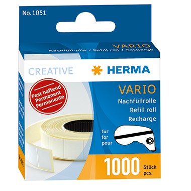 HERMA Nachfüllrolle 1051 13x12mm weiß 1.000 St./Rl.