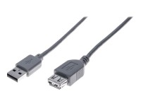 generic - USB-Verlängerungskabel - USB (M) zu USB (W) - USB 2.0 - 1.8 m - Grau