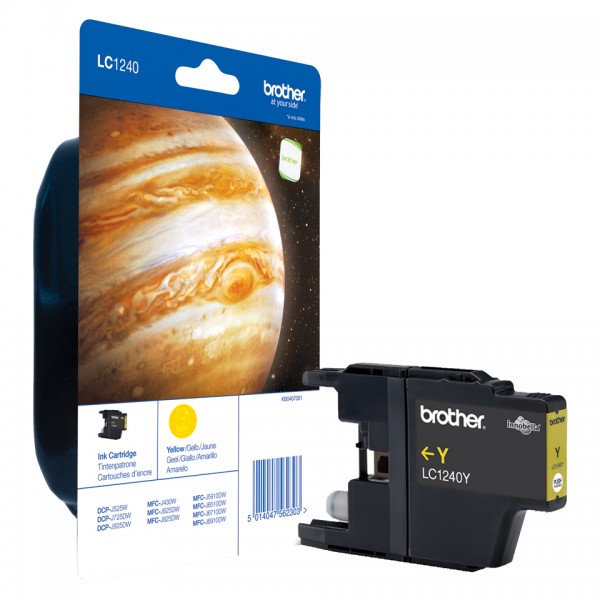 Brother LC1240Y - Gelb - Original - Tintenpatrone - für Brother DCP-J525, J725, J925, MFC-J430, J5910, J625, J6510, J6710, J6910, J825