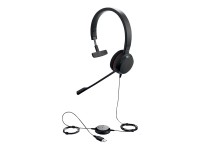Jabra Evolve 20 MS mono - Headset - On-Ear - kabelgebunden - USB - Zertifiziert für Skype für Unternehmen