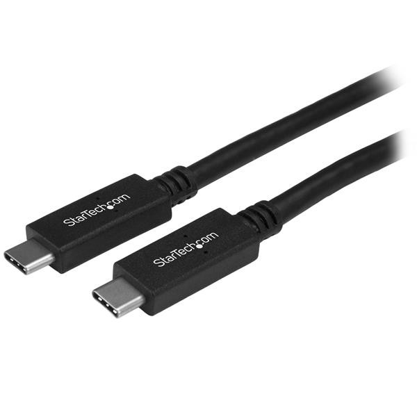 StarTech USB-C auf USB-C Kabel - ST/ST - 1m - USB 3.0 (5 Gbit/s) - USB Ladekabel - USB-Kabel - USB-C (M) gerade bis USB-C (M) gerade - USB 3.1 Gen 2 / Thunderbolt 3 / DisplayPort 1.2 - 1 m - 4K Unterstützung - Schwarz - für P/N: SV211HDUC