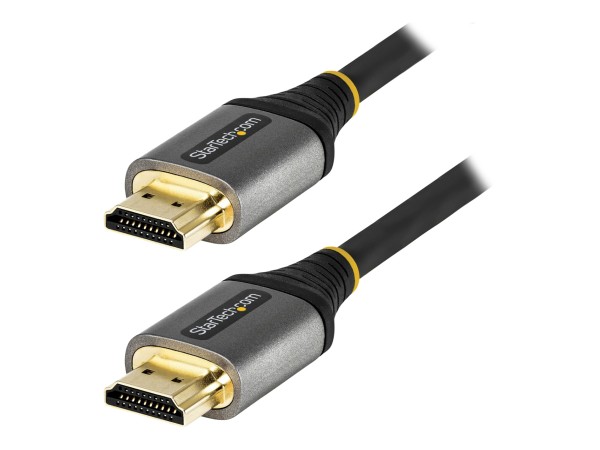 StarTech 12ft (4m) HDMI 2.1 Cable, Certified Ultra High Speed HDMI Cable 48Gbps, 8K 60Hz/4K 120Hz HDR10+ eARC, Ultra HD 8K HDMI Cable/Cord w/TPE Jacket, For UHD Monitor/TV/Display - Dolby Vision/Atmos, DTS-HD (HDMM21V4M) - Ultra High Speed - HDMI-Kabel mit Ethernet - HDMI männlich zu HDMI männlich - 4 m - abgeschirmt - Grau, Schwarz - passiv, Support von 4K 120 Hz, unterstützt 8K 60 Hz (7680 x 4320) - für P/N: 4PORT-8K-HDMI-SWITCH